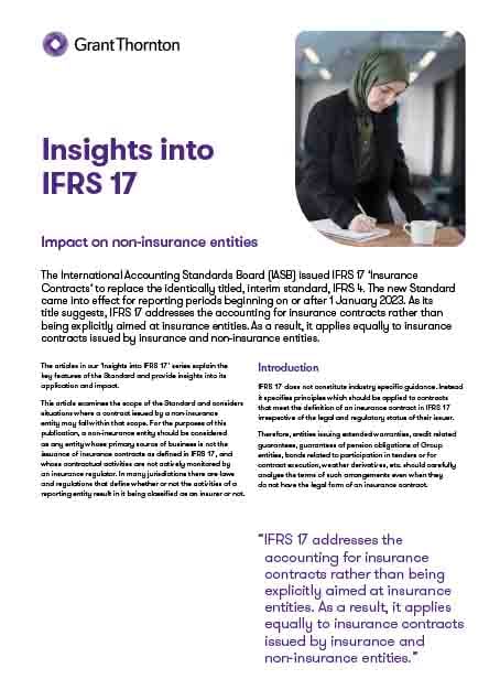 Download IFRS 17 - Impact on non-insurance entities